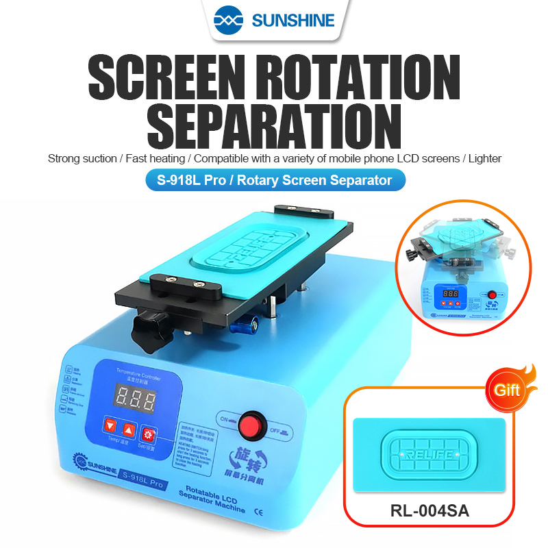 Screen Separator Machine - SUNSHINE S-918L Pro 8.5-inch Rotary Screen